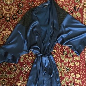 Silk bath robe